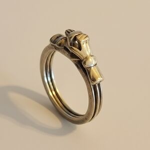 Fede Gimmel Victorian Sterling Silver   Taxco Betrothal Sz 5.5